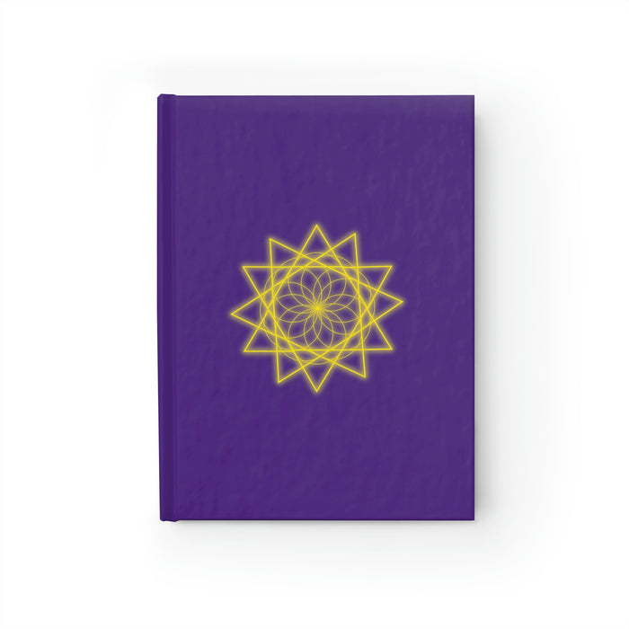 Sacred Geometry - Journal - Ruled Line - Purple Cover