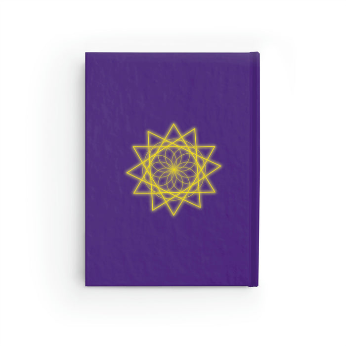 Sacred Geometry - Journal - Ruled Line - Purple Cover
