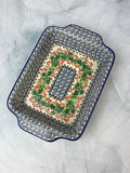SALE Rectangular Baker with Handles - Shape A84 - Pattern 1734