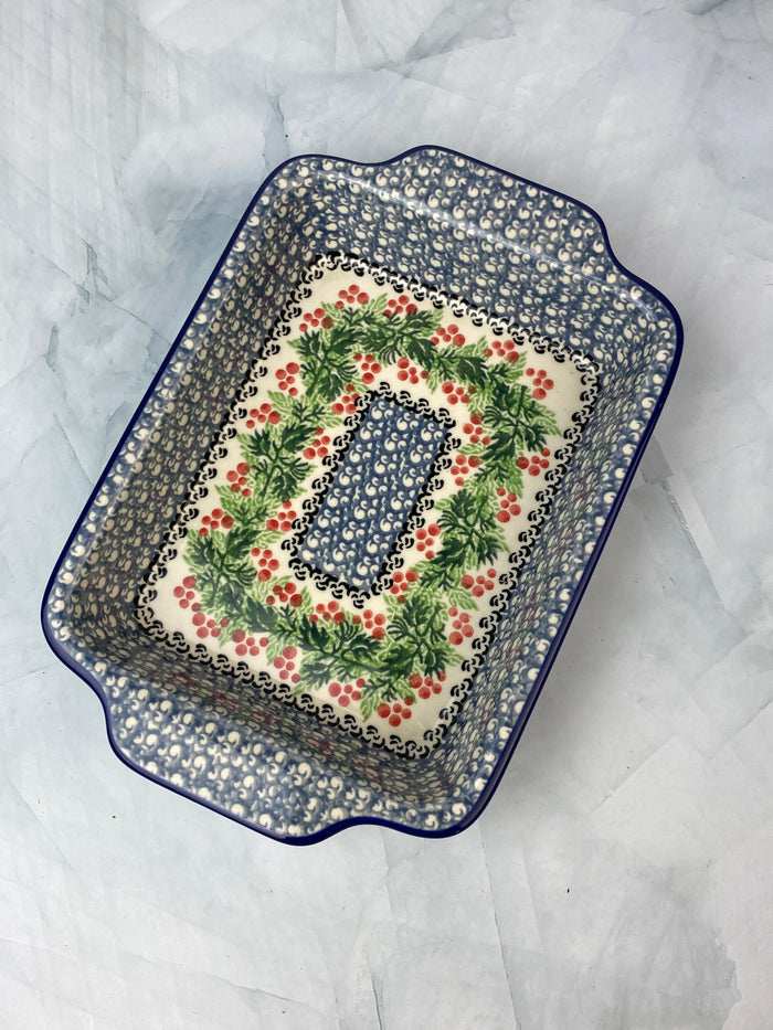 SALE Rectangular Baker with Handles - Shape A84 - Pattern 1734