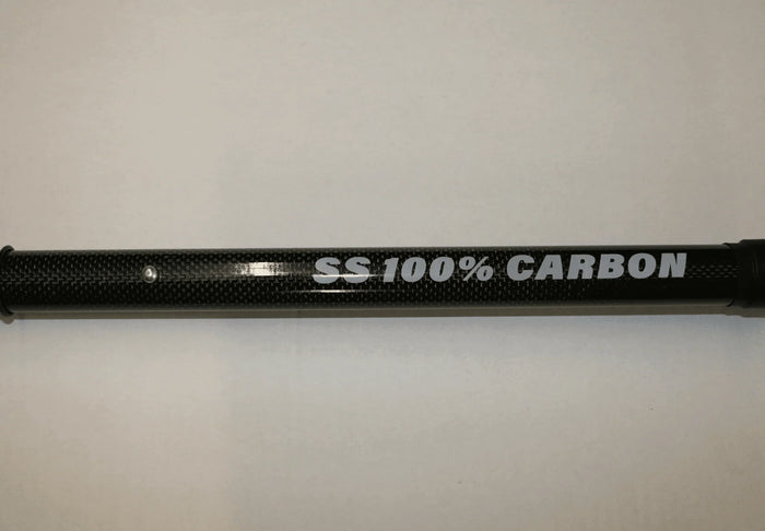 Sandbanks 100% Carbon 3 Piece SUP Paddle black carbon fiber shaft close-up