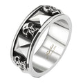 Skull And Pyramid Cast Stainless Steel Ring