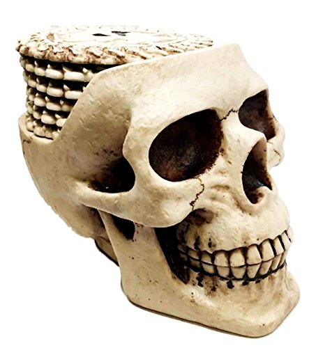 SKULL DRINK COASTER SET WITH 6 SKELETON COASTERS