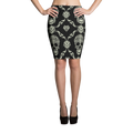 Skull Pencil Skirt