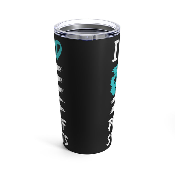 Sleek Style and Lasting Performance: 20oz Vacuum-Insulated Stainless Steel Tumbler with Black Background