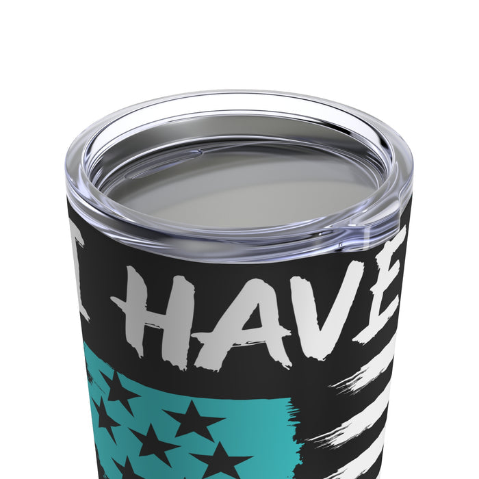 Sleek Style and Lasting Performance: 20oz Vacuum-Insulated Stainless Steel Tumbler with Black Background
