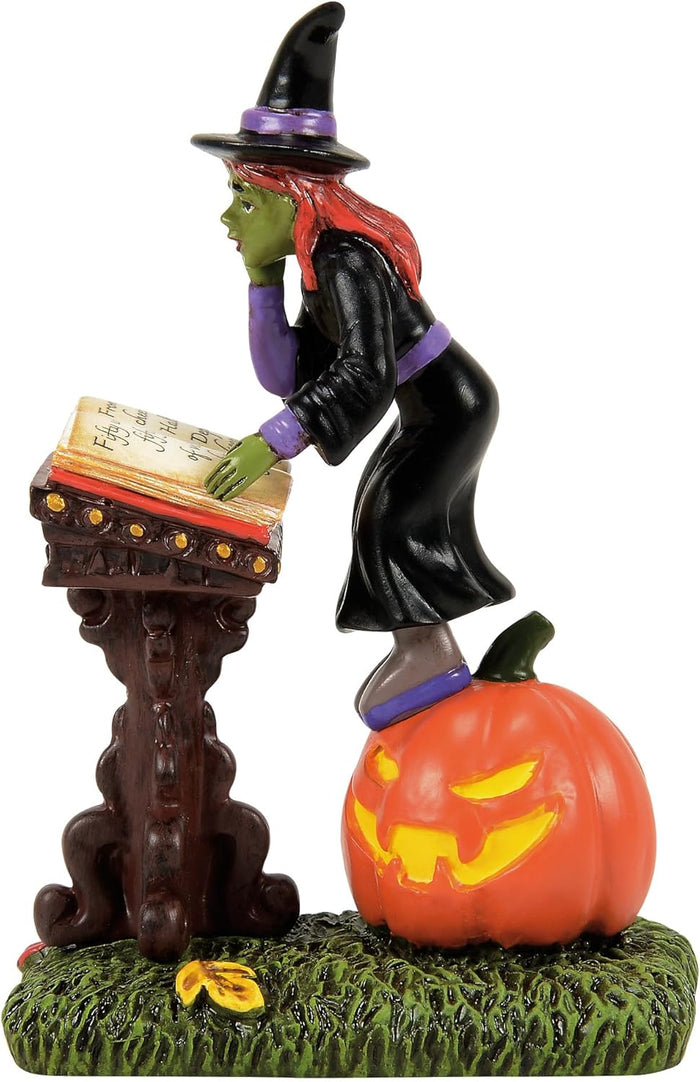 Snow Village Halloween Cursed Curses are in Cursive