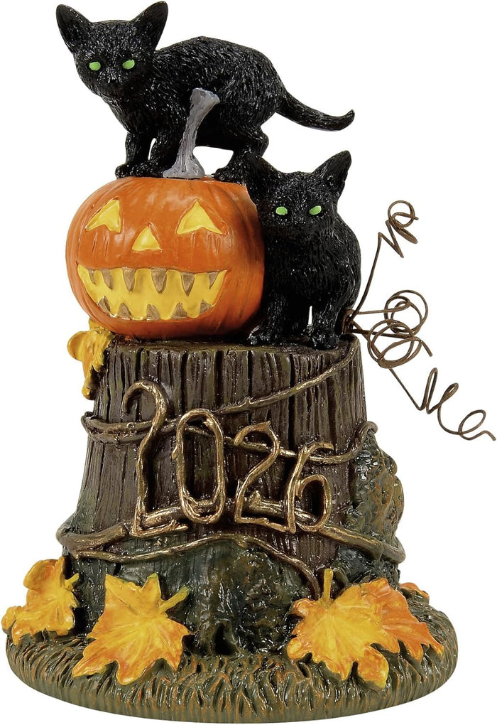 Snow Village Halloween Feline Noir 2026