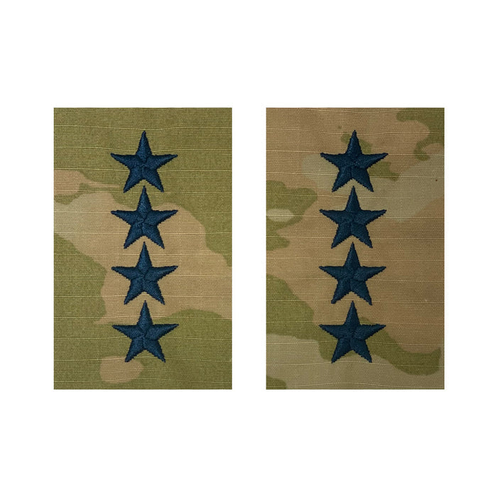 Space Force Embroidered OCP Sew on Officer Rank Insignia: General