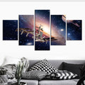 Space satellite Universe Wall Art Frame Canvas Printing Decor - BlueArtDecor