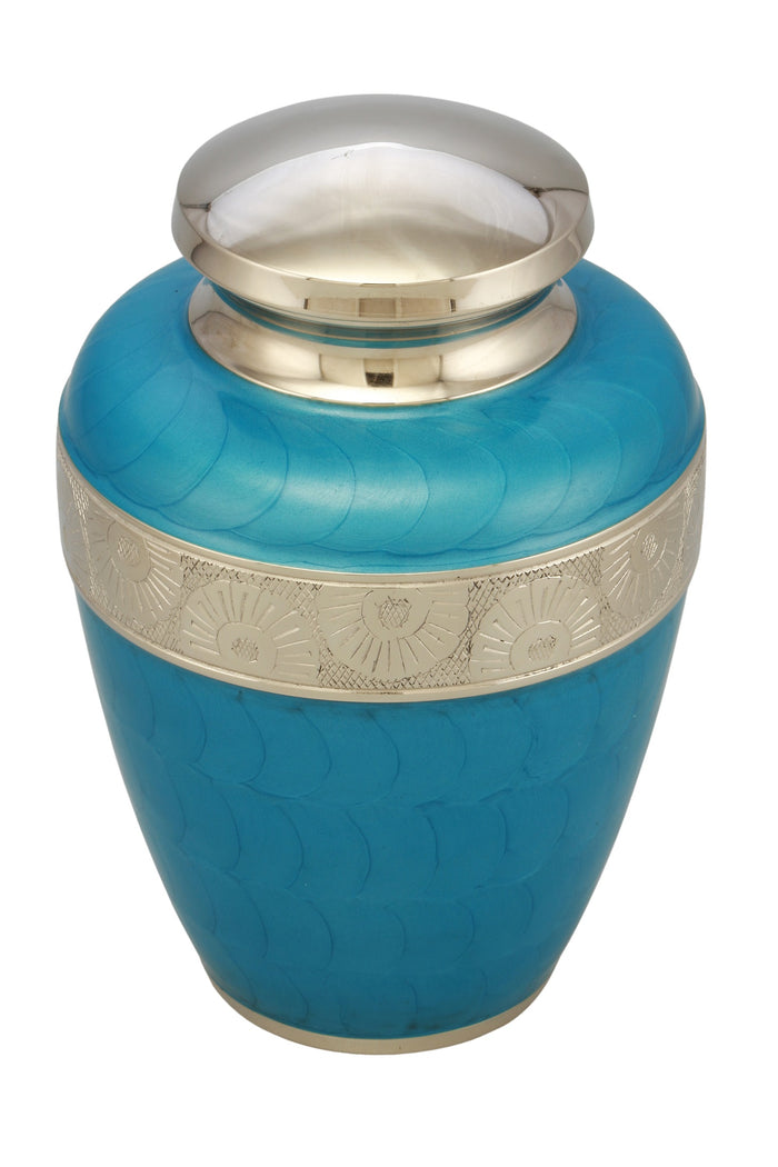 Sparta Sky Blue Cremation Urn - IURG130-Blue