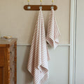 Striped Cotton Towel / White - Ever Lasting