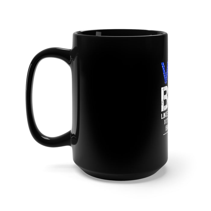 Strong and Resilient: 15oz Black Mug with Military Design - 'Vet Bod: Like a Bad Bod, But with More Back Pain