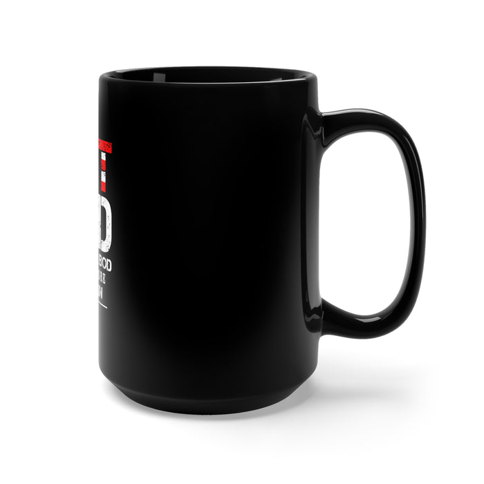 Strong and Resilient: 15oz Black Mug with Military Design - 'Vet Bod: Like a Bad Bod, But with More Back Pain