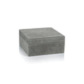 Suede Box - Shoreline Gray - Decorative Accessories by Carlyle Avenue