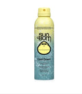 Sun Bum Cool Down After Sun Spray bottle with yellow and blue design on white background