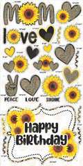 Sunflower Mom HBD Burst