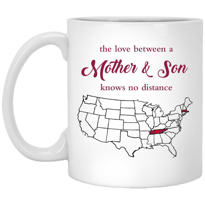 Tennessee Massachusetts The Love Between Mother And Son Mug - Mug Teezalo
