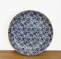 Terrafirma Ceramics Statement Platter, Cobalt Topiary
