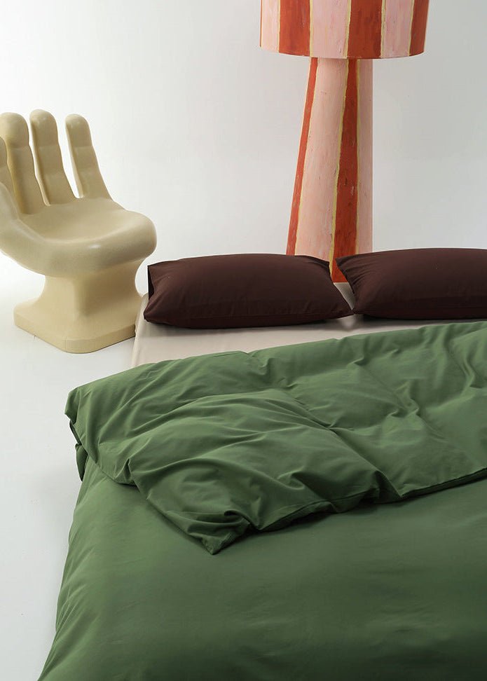 - Ever Lasting - Theo Pure Bedding Set / Green - Bedding Set - Ever Lasting