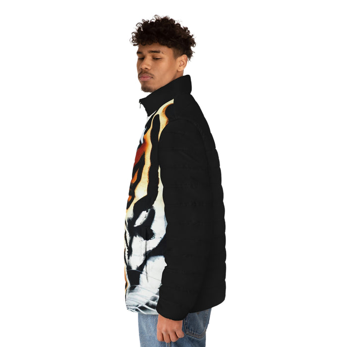 TIGER - Men's Puffer Jacket (One-sided Print)