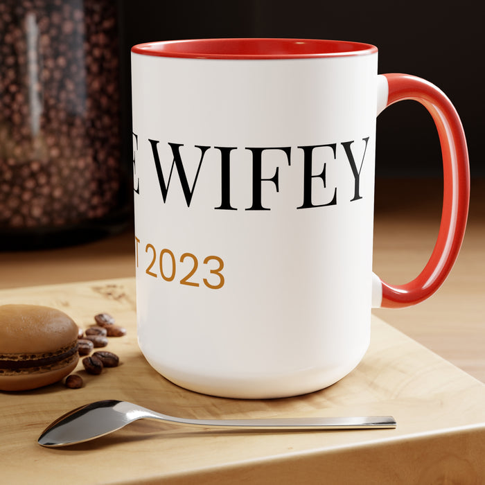 Two-Tone Coffee Mugs in 5 Stylish Colors, 15oz Capacity, Lead and BPA-Free