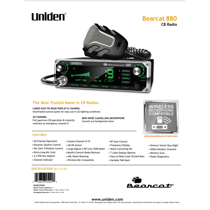 Uniden Bearcat 880