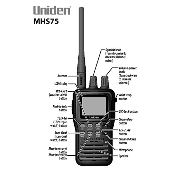 Uniden MHS75