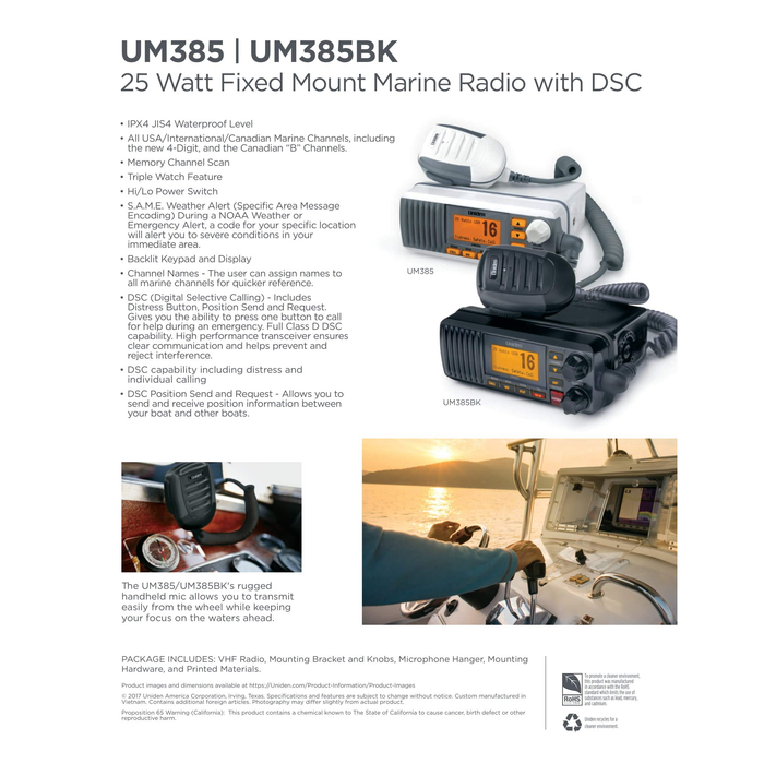 Uniden UM385BK