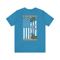United in Resilience: Military T-Shirt with 'We Stand for the Flag' Design