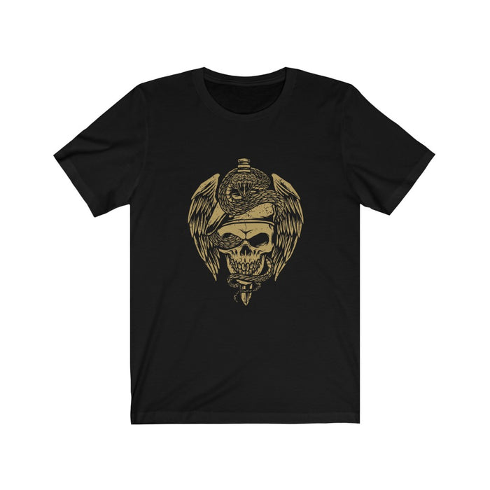 US Air Force American Flag Skull Unisex Short Sleeve Shirt.