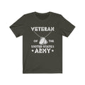 US Army Proud of Veteran of the United State Unisex Short Sleeve Shirt.