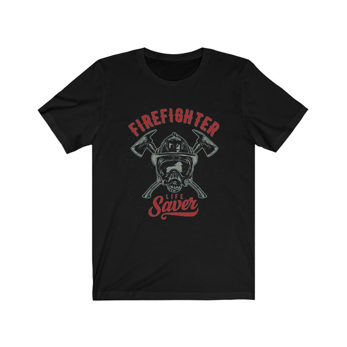 US Firefighter life Saver Unisex Short Sleeve Shirt.