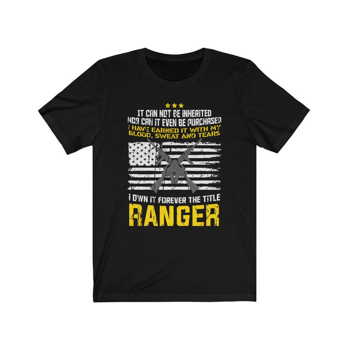 US Special Forces Ranger Veteran Unisex Short Sleeve Shirt.