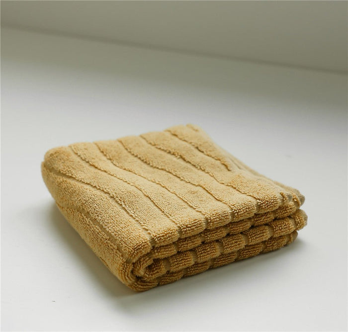 - Ever Lasting - Wavy Cotton Towel / Yellow - Towel - Ever Lasting