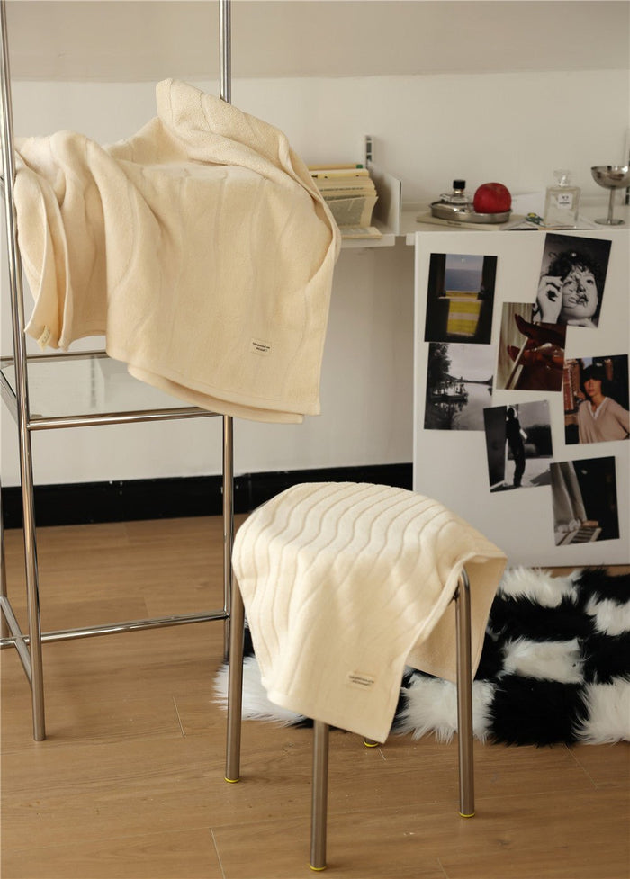 - Ever Lasting - Wavy Cotton Towel / Yellow - Towel - Ever Lasting