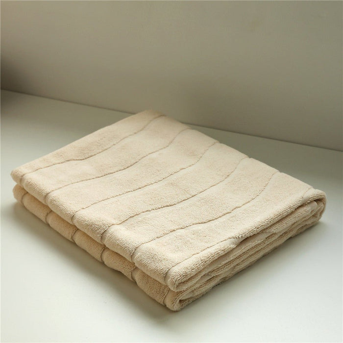 - Ever Lasting - Wavy Cotton Towel / Yellow - Towel - Ever Lasting