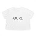 Women's Flowy Cropped Tee, GURL